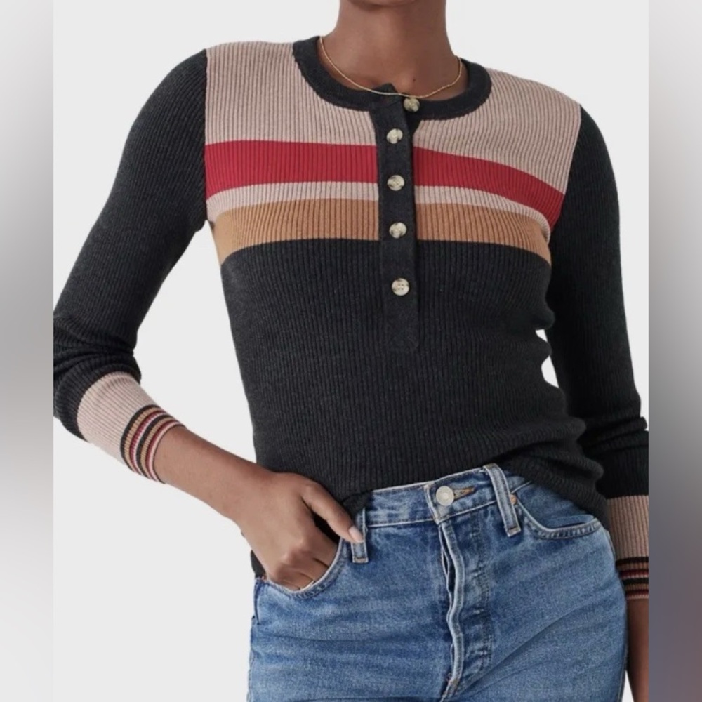 Faherty Mikki Henley in Retro Stripe